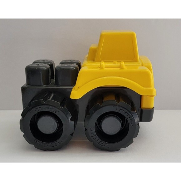 Tonka Amloid Kids At Work Yellow Gray Black Plastic Construction Tractor Vehicle - Picture 4 of 6